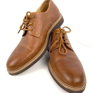 Hush Puppies Detroit Plain Toe Oxford, BrownLeather, Men's 11.5 M